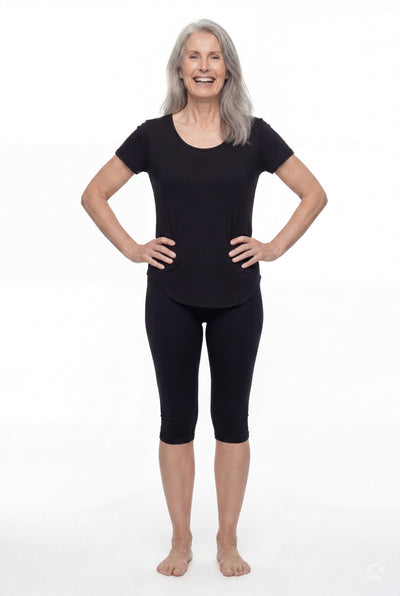 Knee-Length Capri - Solid Leggings