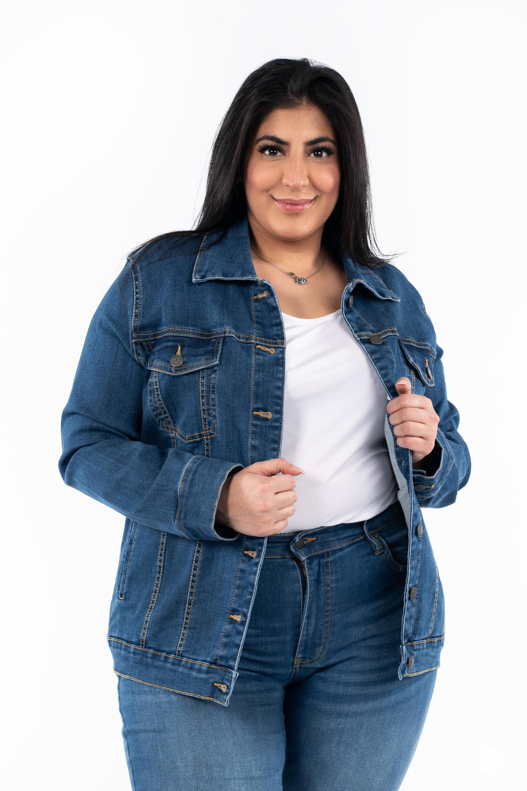 Classic Denim Jacket SweetLegs classic-denim-jacket-sweetlegs