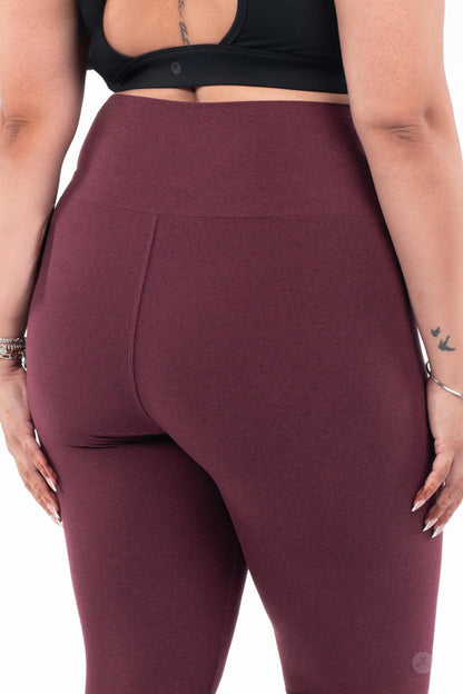 Maroon Fade High-Waisted Leggings