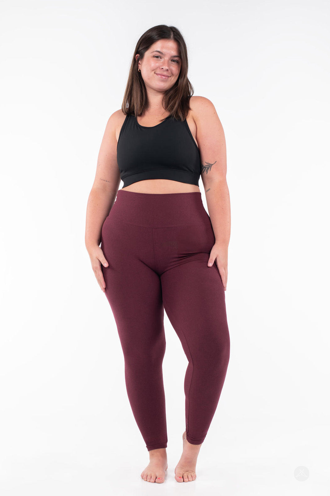 Maroon Fade High-Waisted Leggings | SweetLegs – SweetLegs Clothing