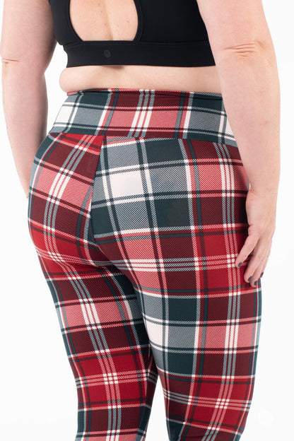 Merry Tartan High-Waisted Leggings