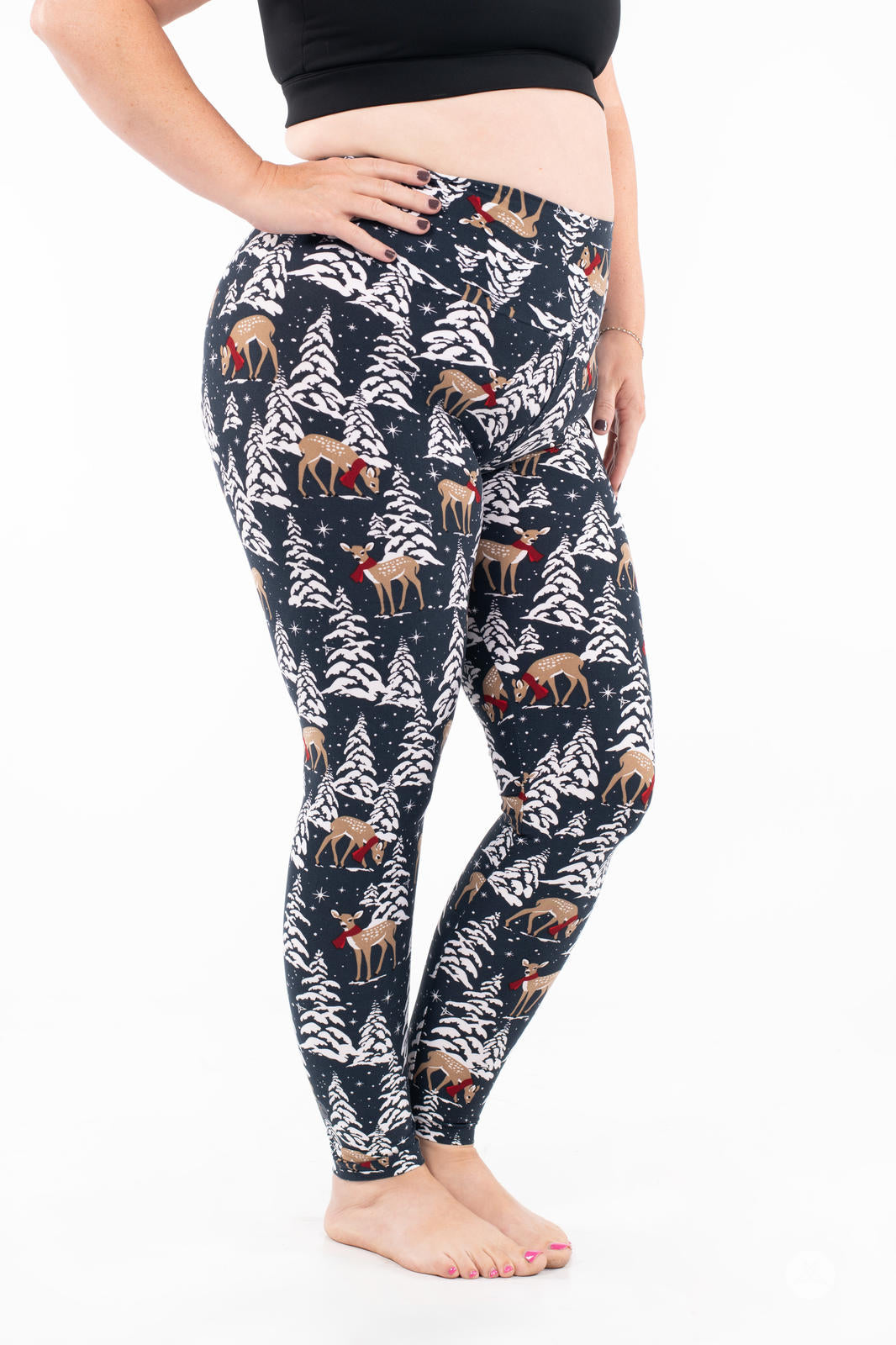 Snow Cute High-Waisted Leggings