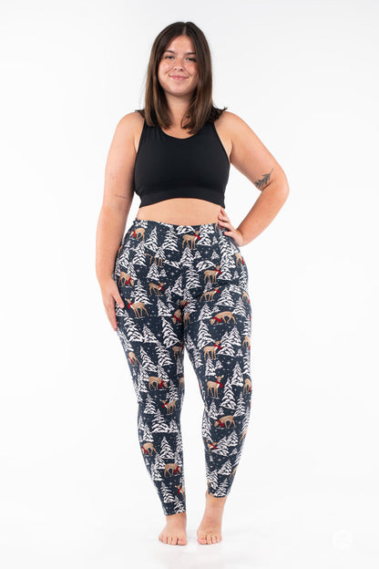 Snow Cute High-Waisted Leggings