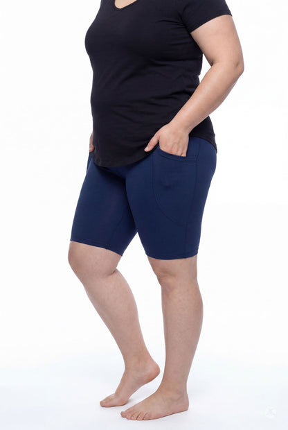 Still Water Pocket Biker Shorts
