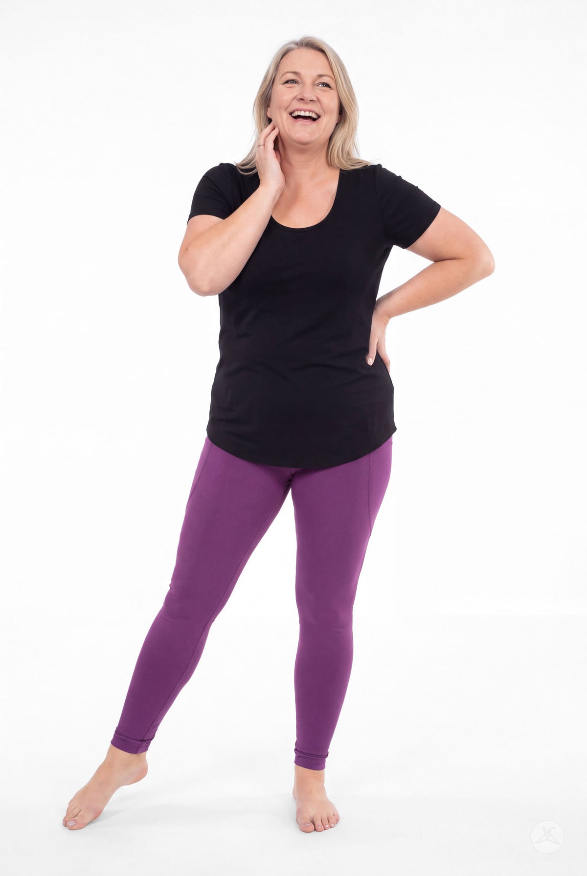 Deep Plum Pocket Leggings