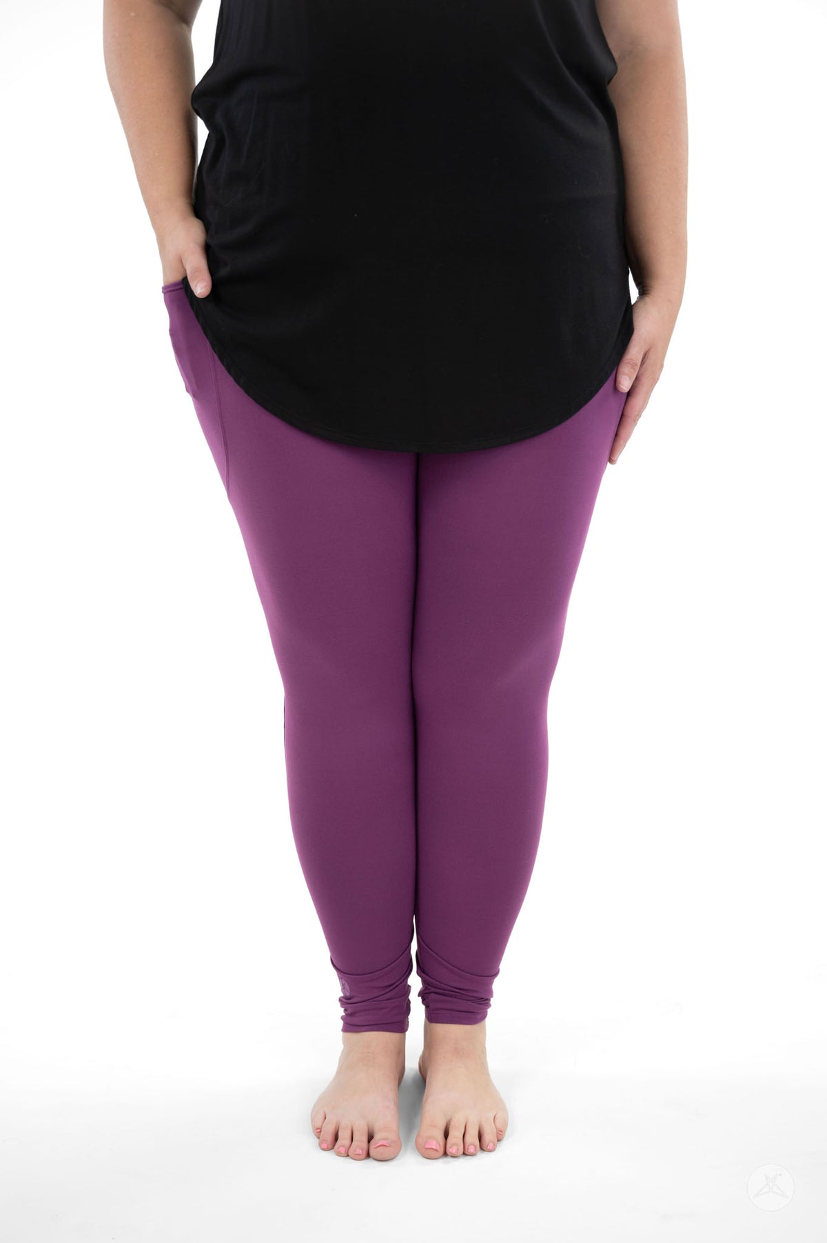 Deep Plum Pocket Leggings