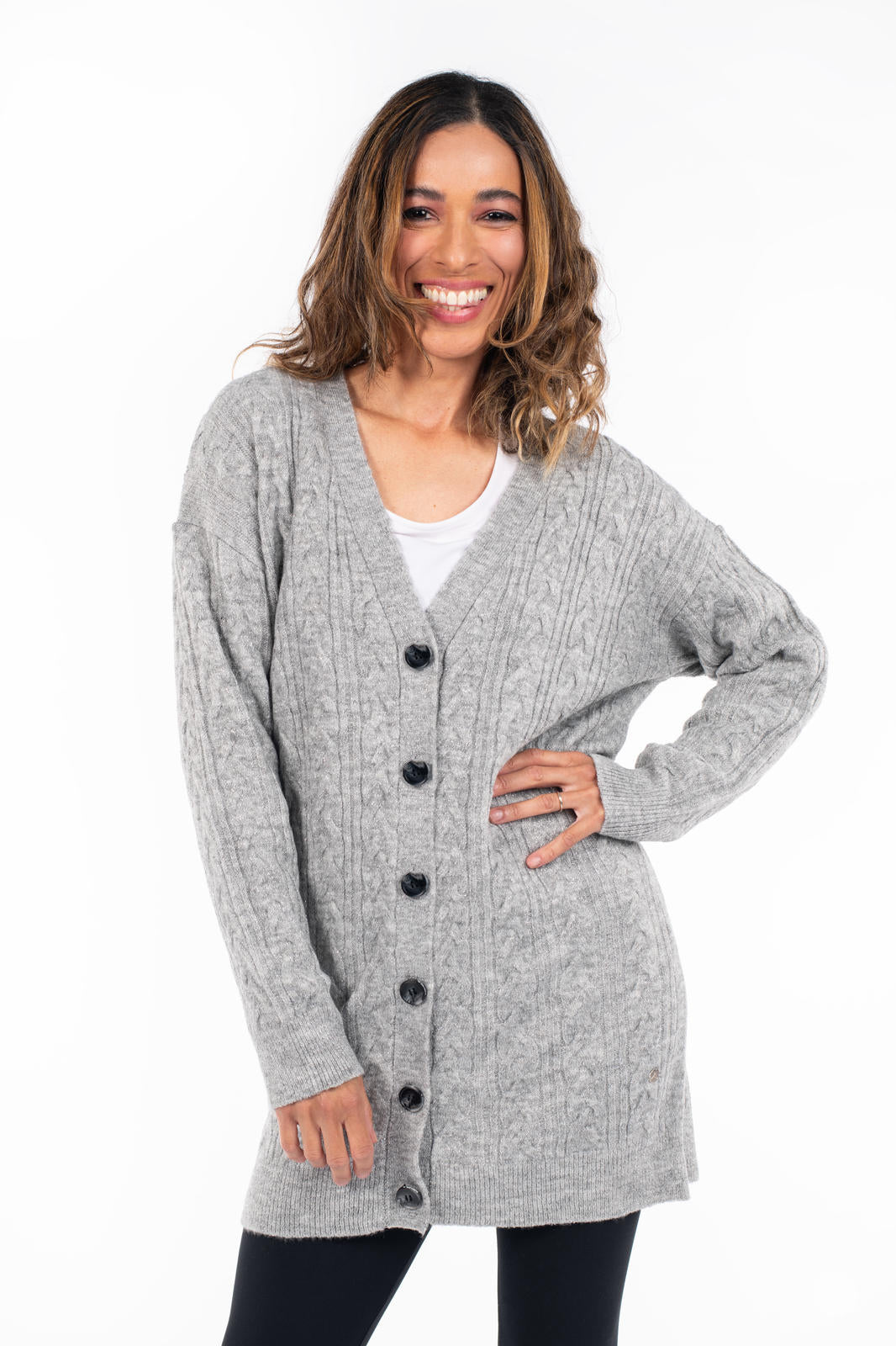 Cable Knit Sparkle Cardigan– SweetLegs