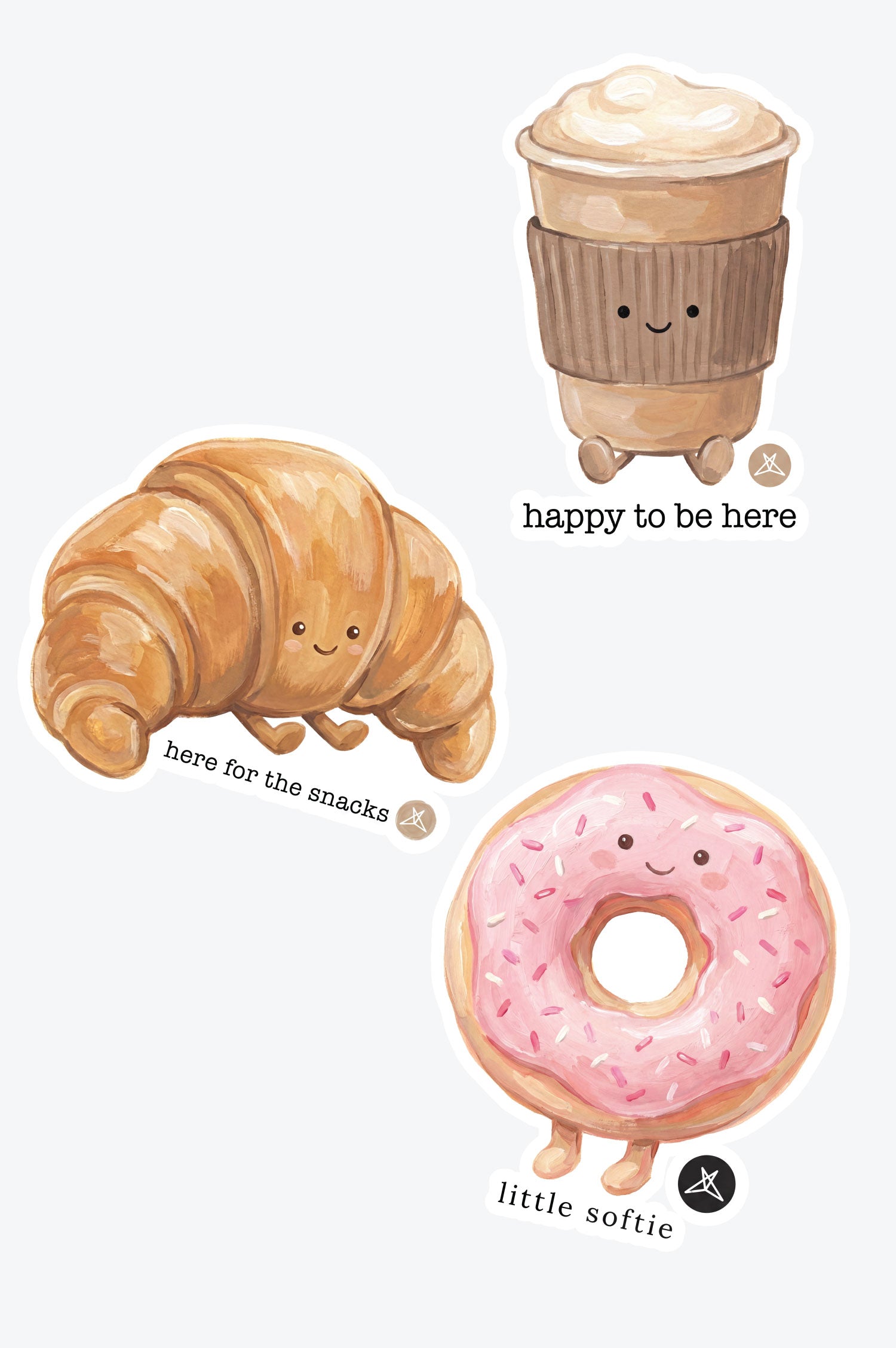 Here For The Snacks Sticker Pack