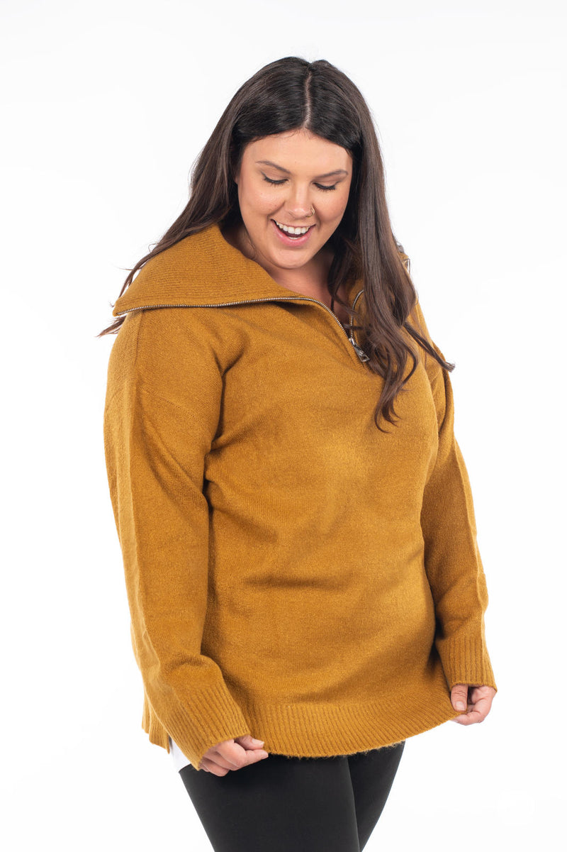 Wesley Latte Quarter Zip main image 1
