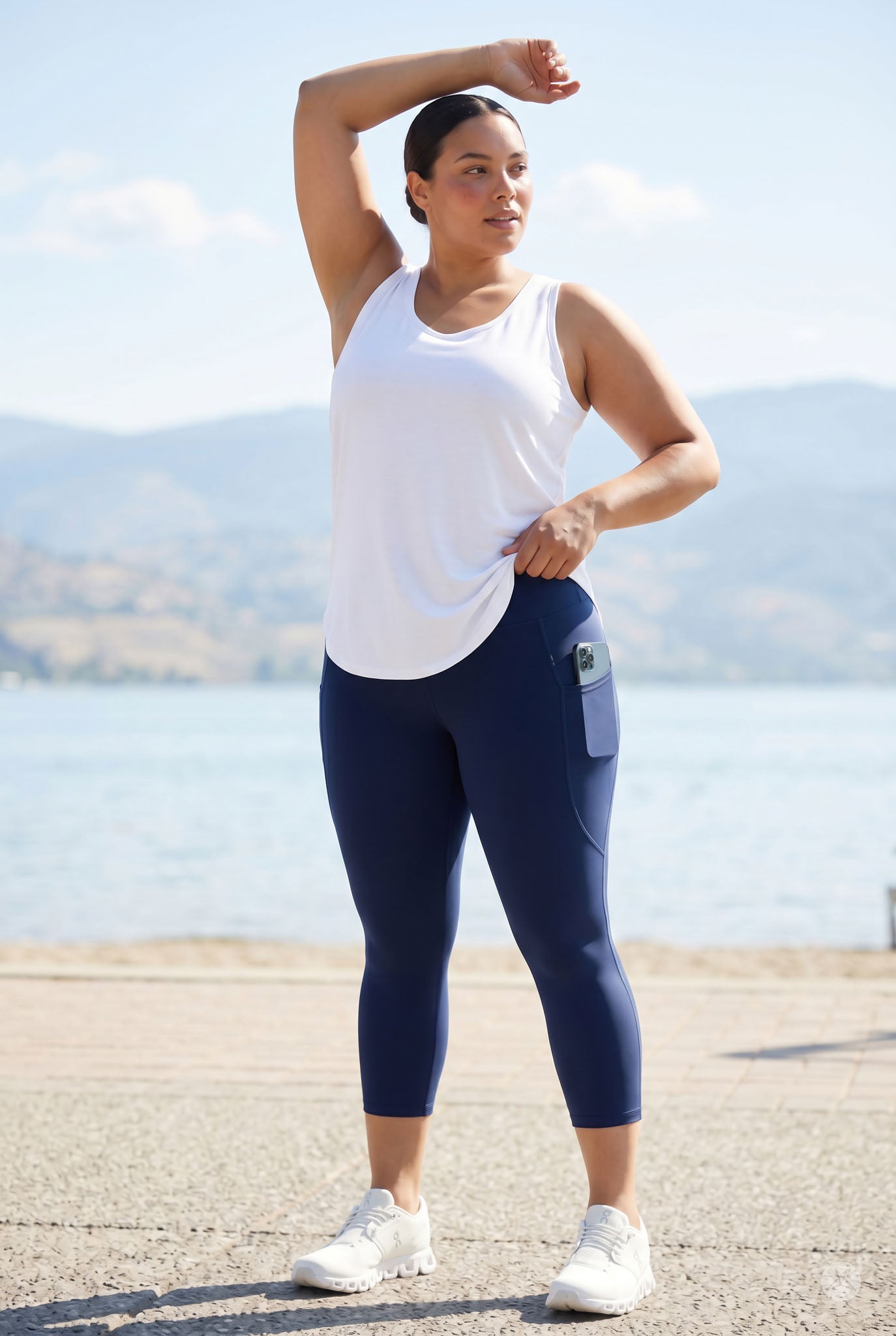Still Water High-Waisted Pocket Crops