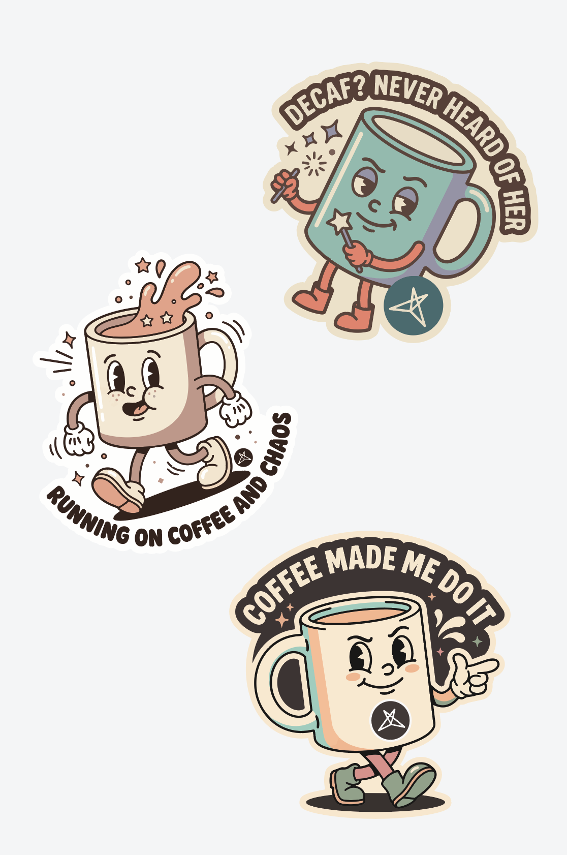 Coffee & Chaos Sticker Pack