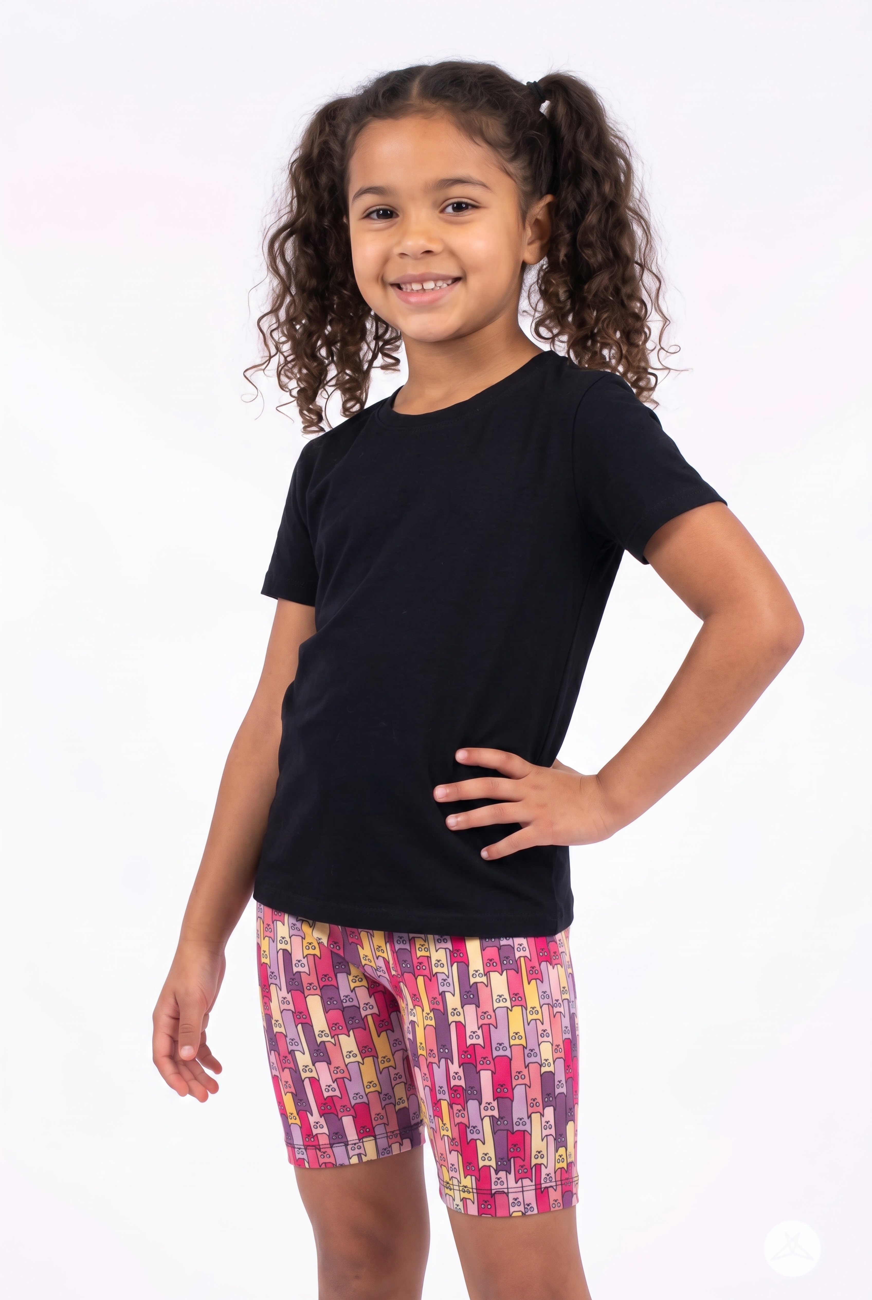 Cattitude Kids Biker Shorts | Perfectly Imperfect