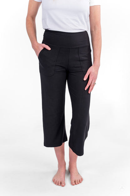 High-Waist Wide Leg Crops