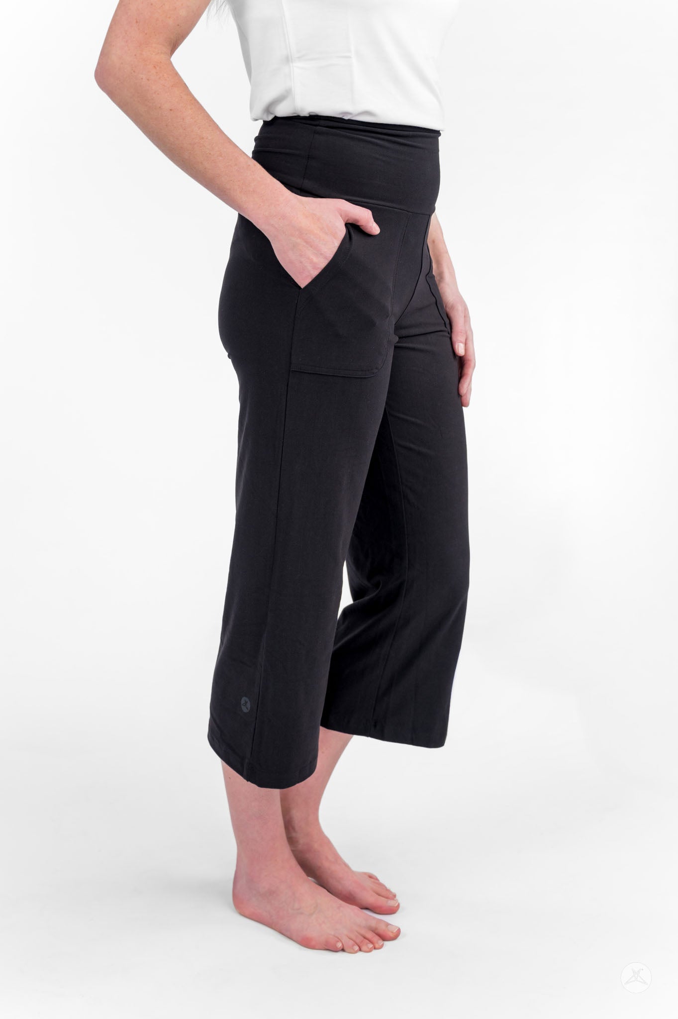 High-Waist Wide Leg Crops