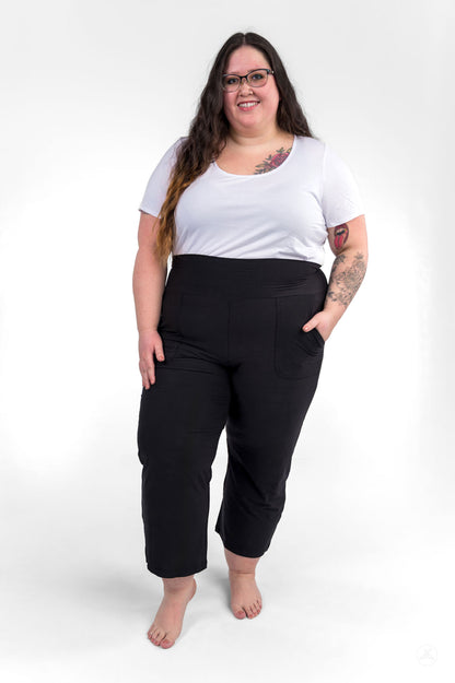 High-Waist Wide Leg Crops