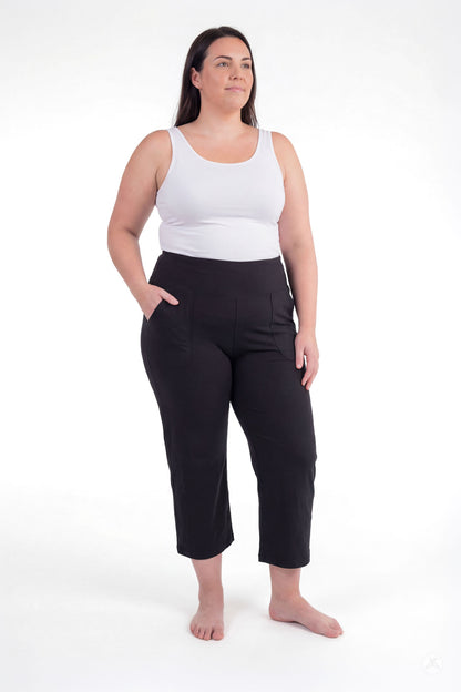 High-Waist Wide Leg Crops