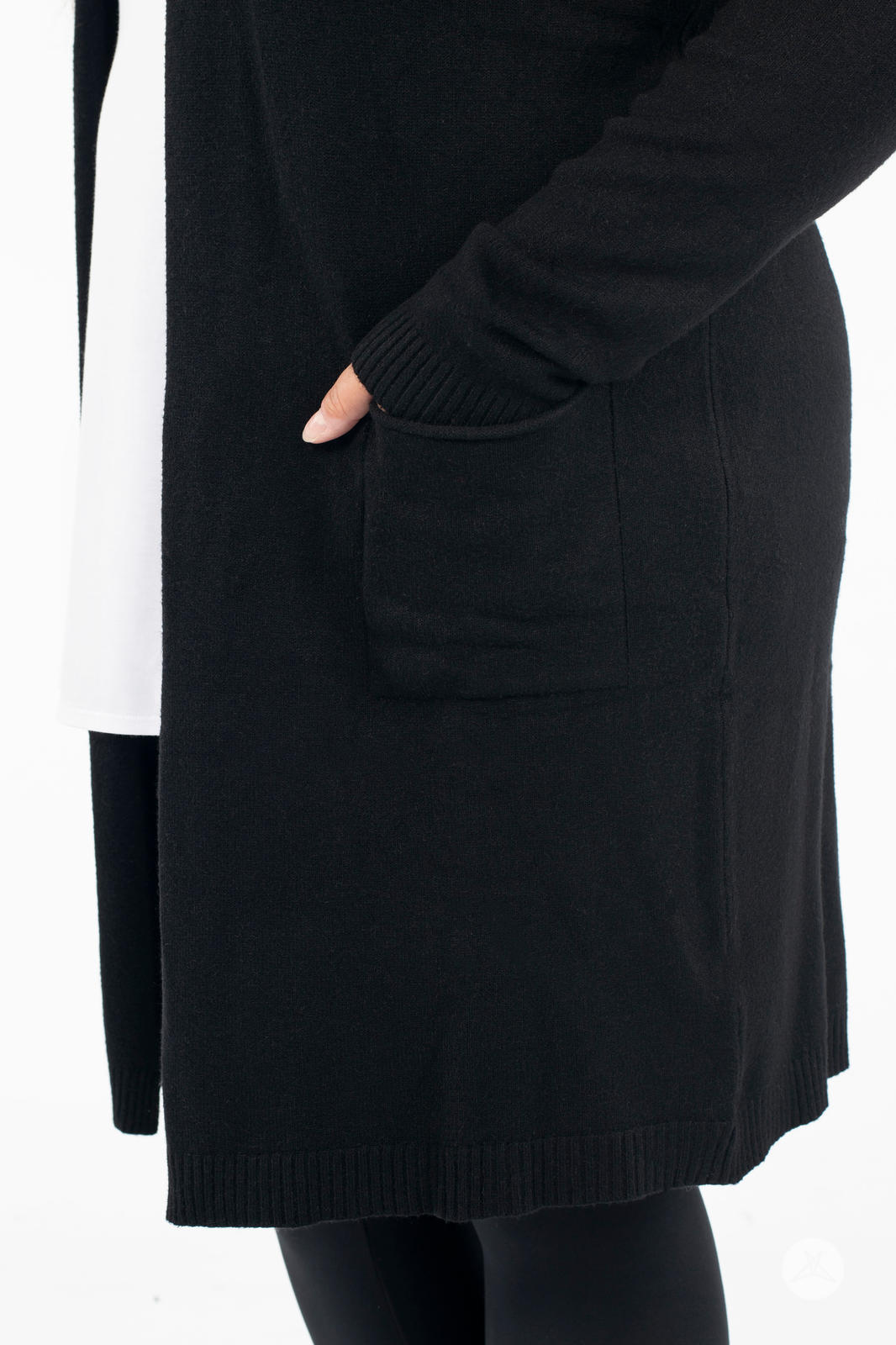 Ultra Soft Open Cardigan Black