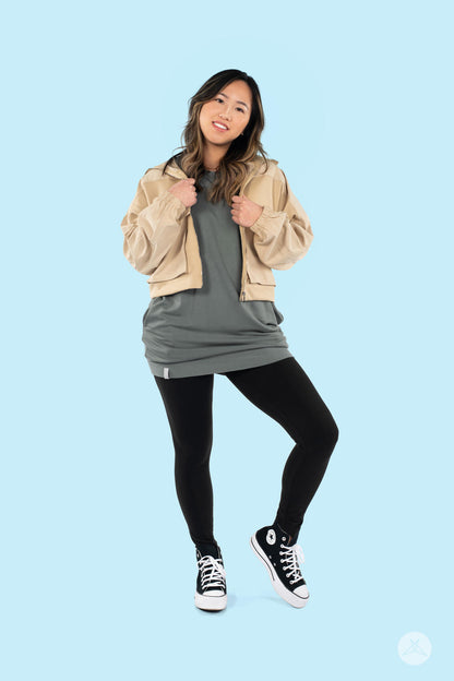 Black Wide Waistband Leggings