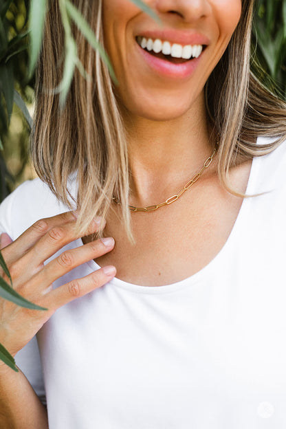 Classic Paperclip Chain Necklace