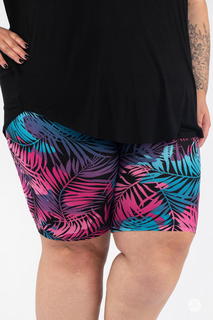 Palm Party Plus2 Biker Shorts