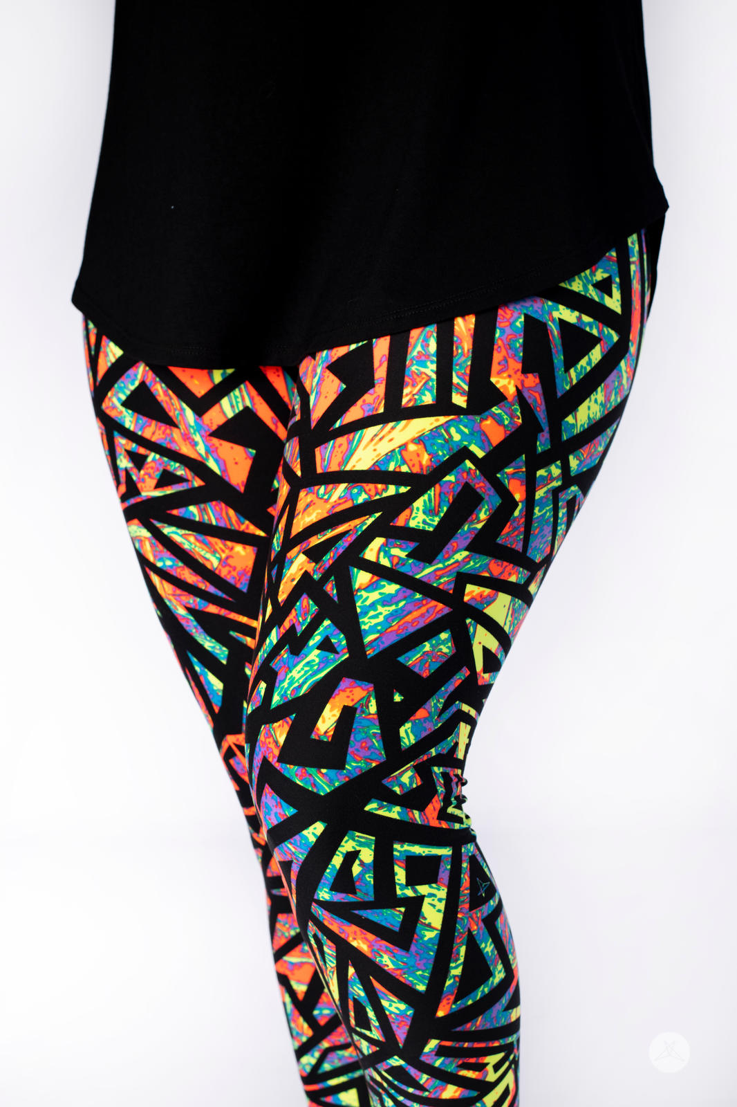 Soft Surroundings, Pants & Jumpsuits, Soft Surroundings Multicolored  Mosaic Print Leggings Womens Petite Medium