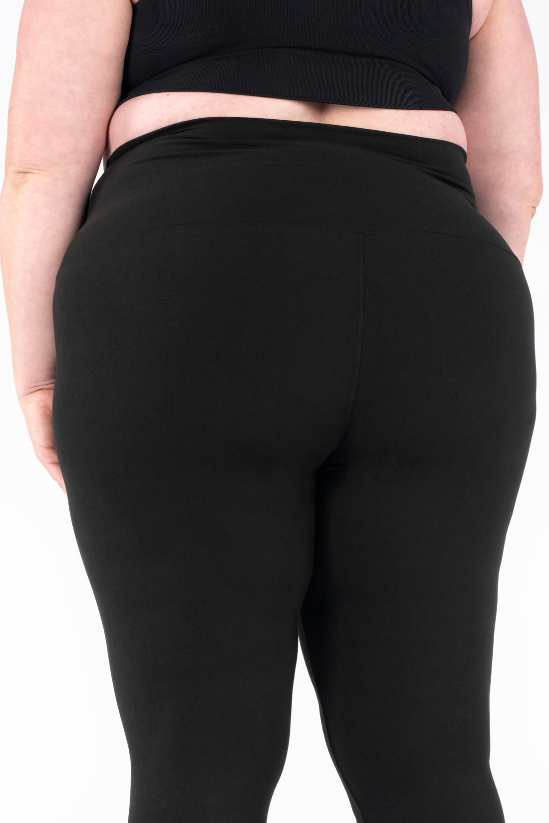 Black Wide Waistband Leggings