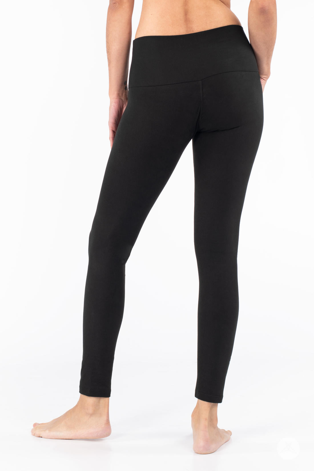Black Wide Waistband Leggings