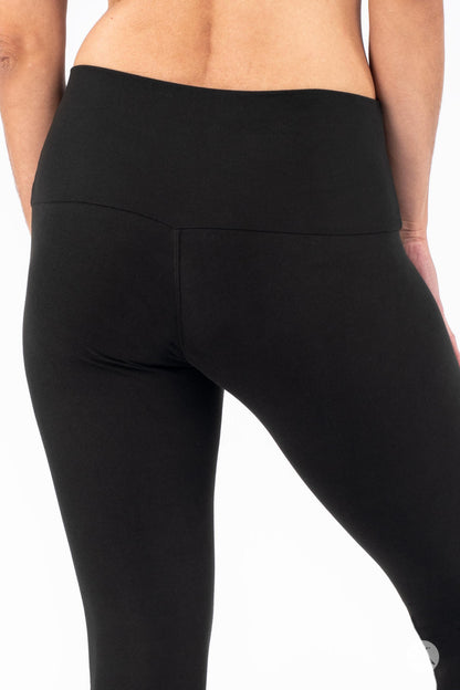 Black Wide Waistband Leggings
