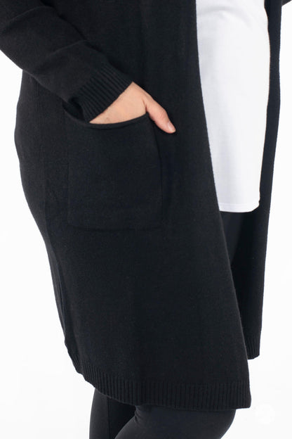 Ultra Soft Open Cardigan Black