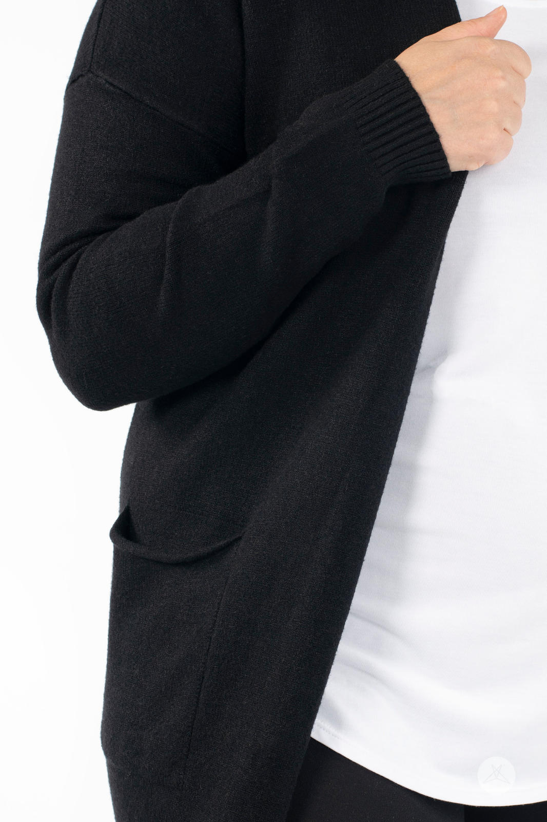 Ultra Soft Open Cardigan Black