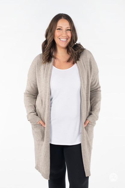 Ultra Soft Open Cardigan Oatmeal