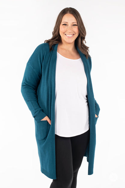 Ultra Soft Open Cardigan Northern Sea