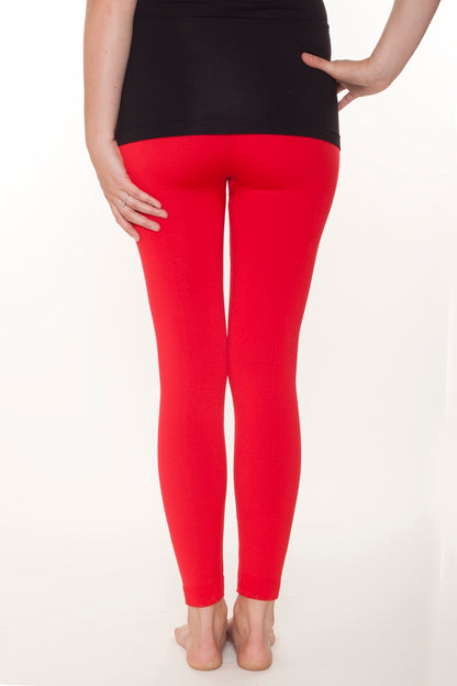 Lipstick Red Fleece leggings - SweetLegs