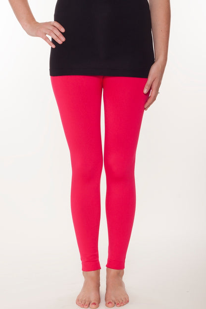 Electric Crimson Fleece leggings - SweetLegs