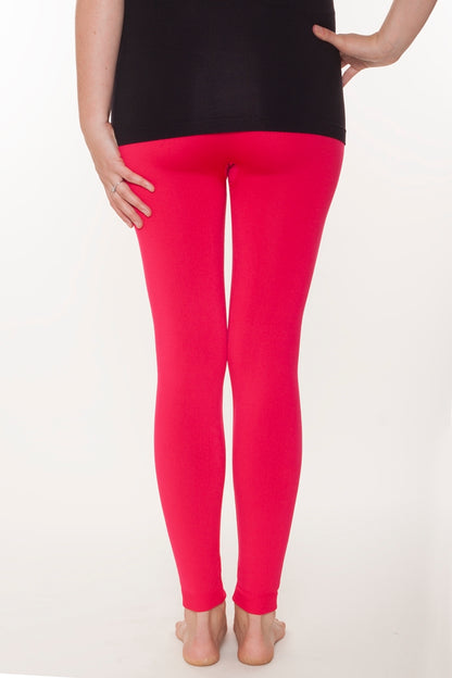 Electric Crimson Fleece leggings - SweetLegs