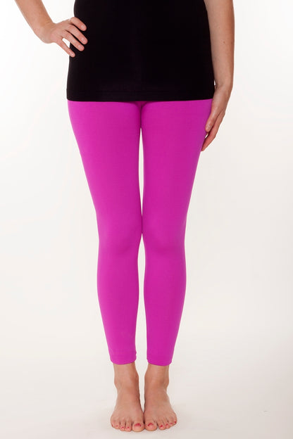 Fuschia Fleece leggings - SweetLegs