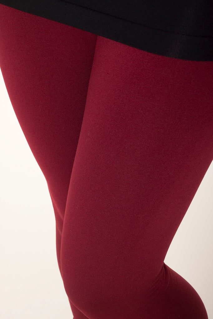 Juicy Plum Fleece leggings - SweetLegs