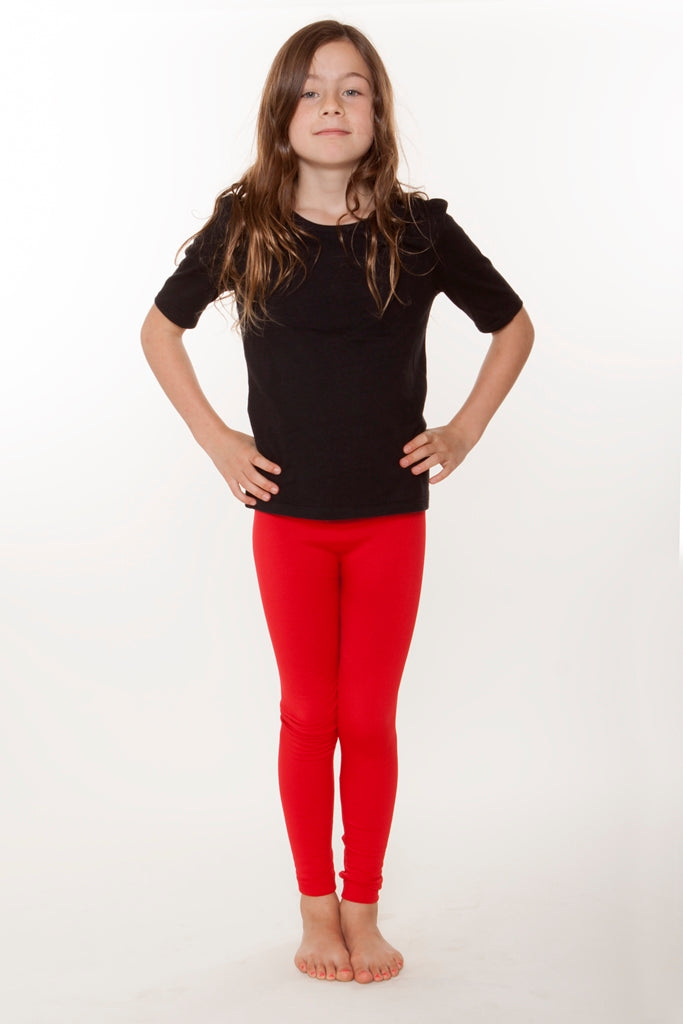 Ruby Red Kids Fleece leggings - SweetLegs