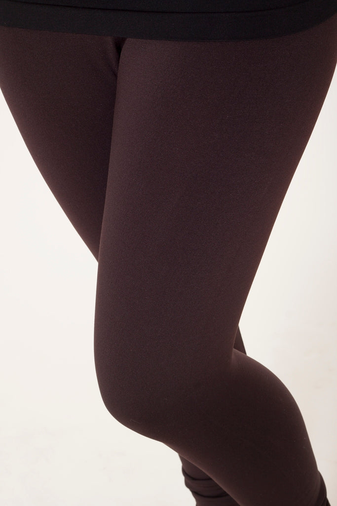 Coffee Bean Fleece leggings - SweetLegs