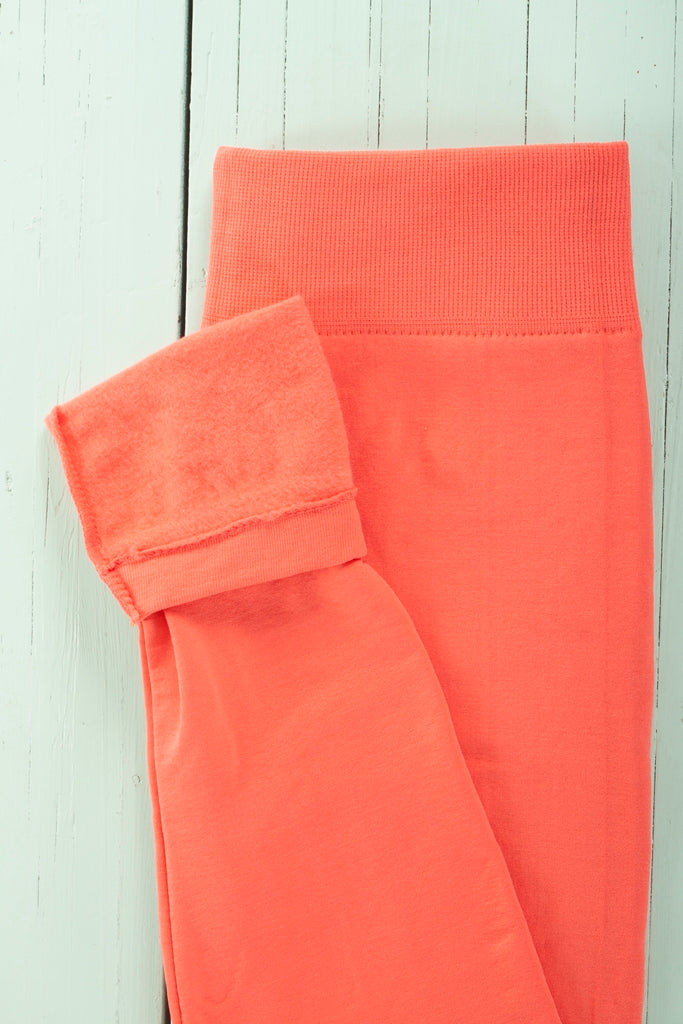 Sweet Tangerine Fleece leggings - SweetLegs