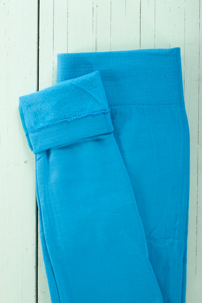 Greek Blue Fleece leggings - SweetLegs