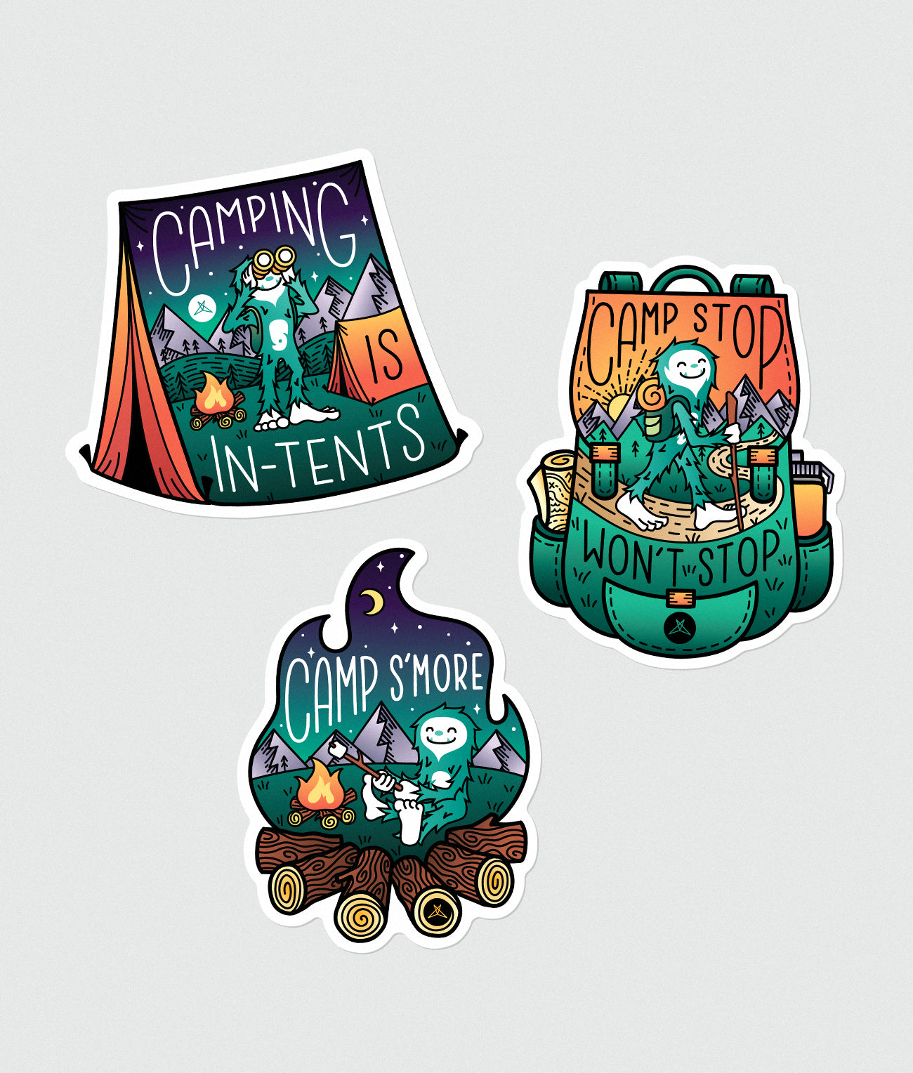 Camping Sticker Pack SweetLegs
