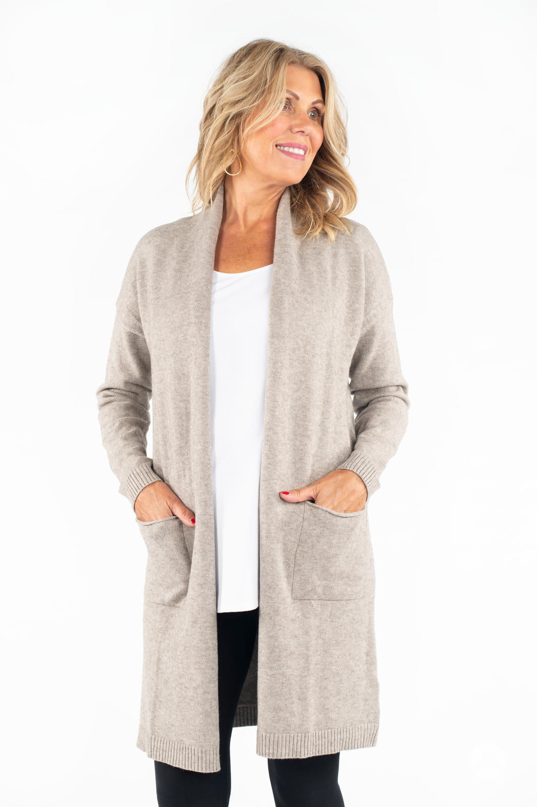 Ultra Soft Open Cardigan Oatmeal