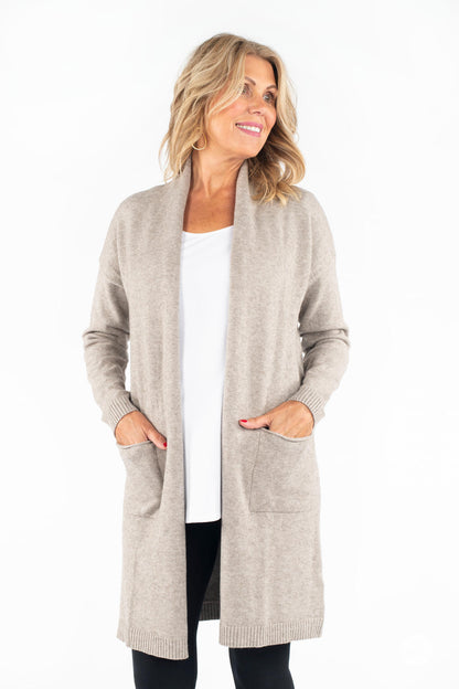 Ultra Soft Open Cardigan Oatmeal