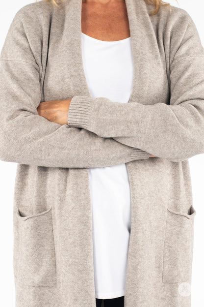 Ultra Soft Open Cardigan Oatmeal